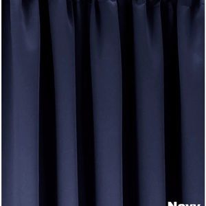 Mainstay room darkening navy curtain 1 piece curtain size 54” x 54 inches New